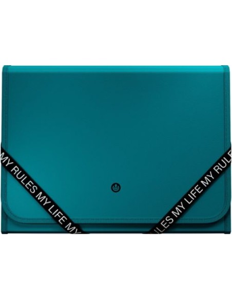 Carpeta fuelle fº polipropileno my rules 13 departamentos verde oscuro